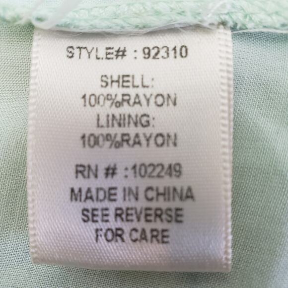 Skies Are Blue Mint Green Bell Sleeve Shift Dress Size S Small - Picture 4 of 6